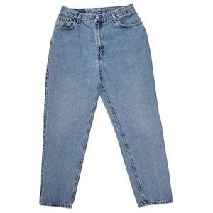 Vtg Levi's 550 Women's Size 14 MIS Light Wash Mom Jeans Relaxed Fit Tapered Legs